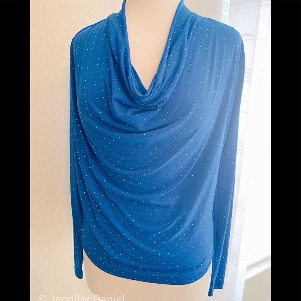Michael Kors cowl neck studded blouse